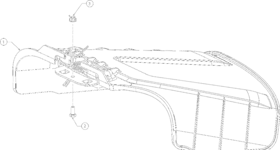 Discharge Chute Diagram and Parts List for 2022 Yard Machines Lawn Tractor